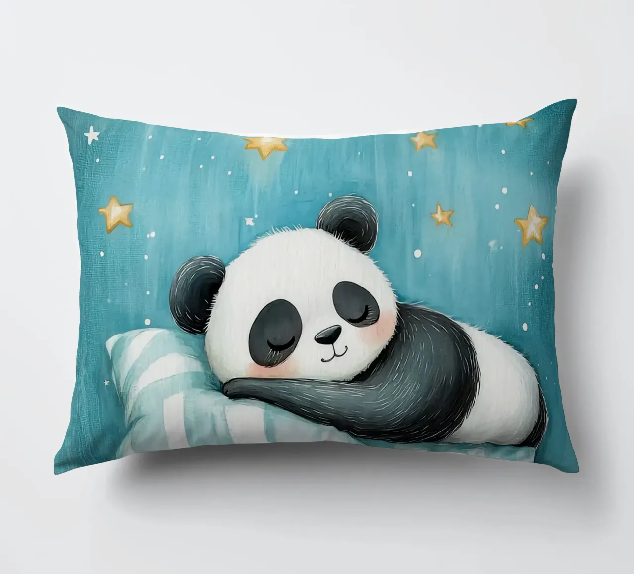 panda che dorme panda cuscino a righe luna crescente cuscino da Thomas Weber