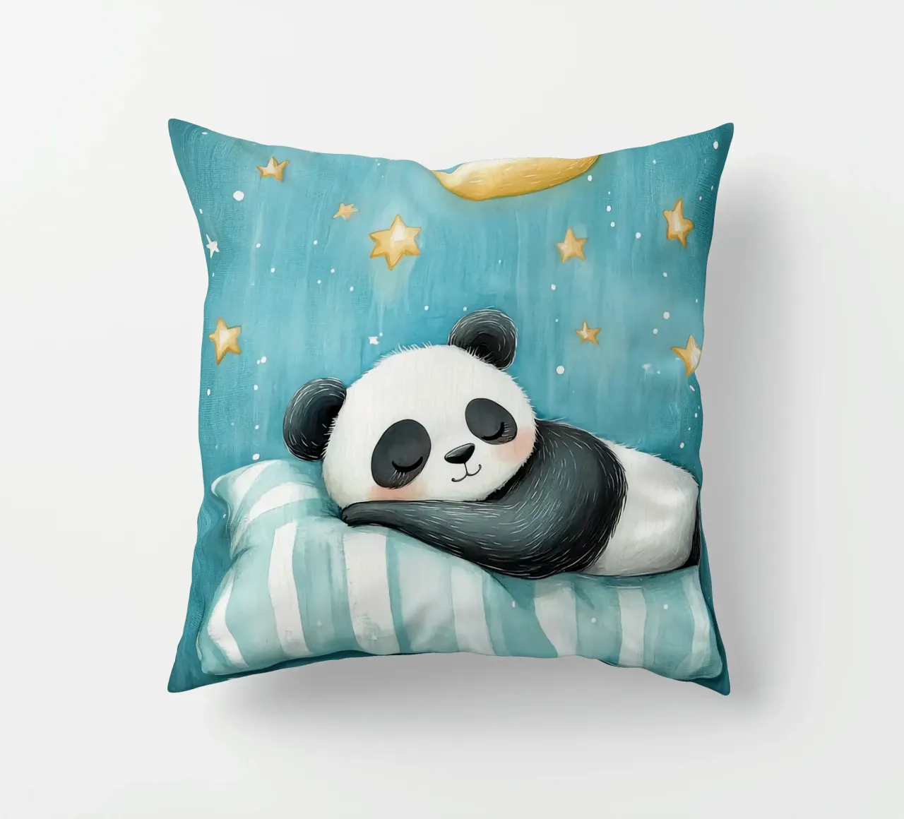 panda che dorme panda cuscino a righe luna crescente cuscino da Thomas Weber