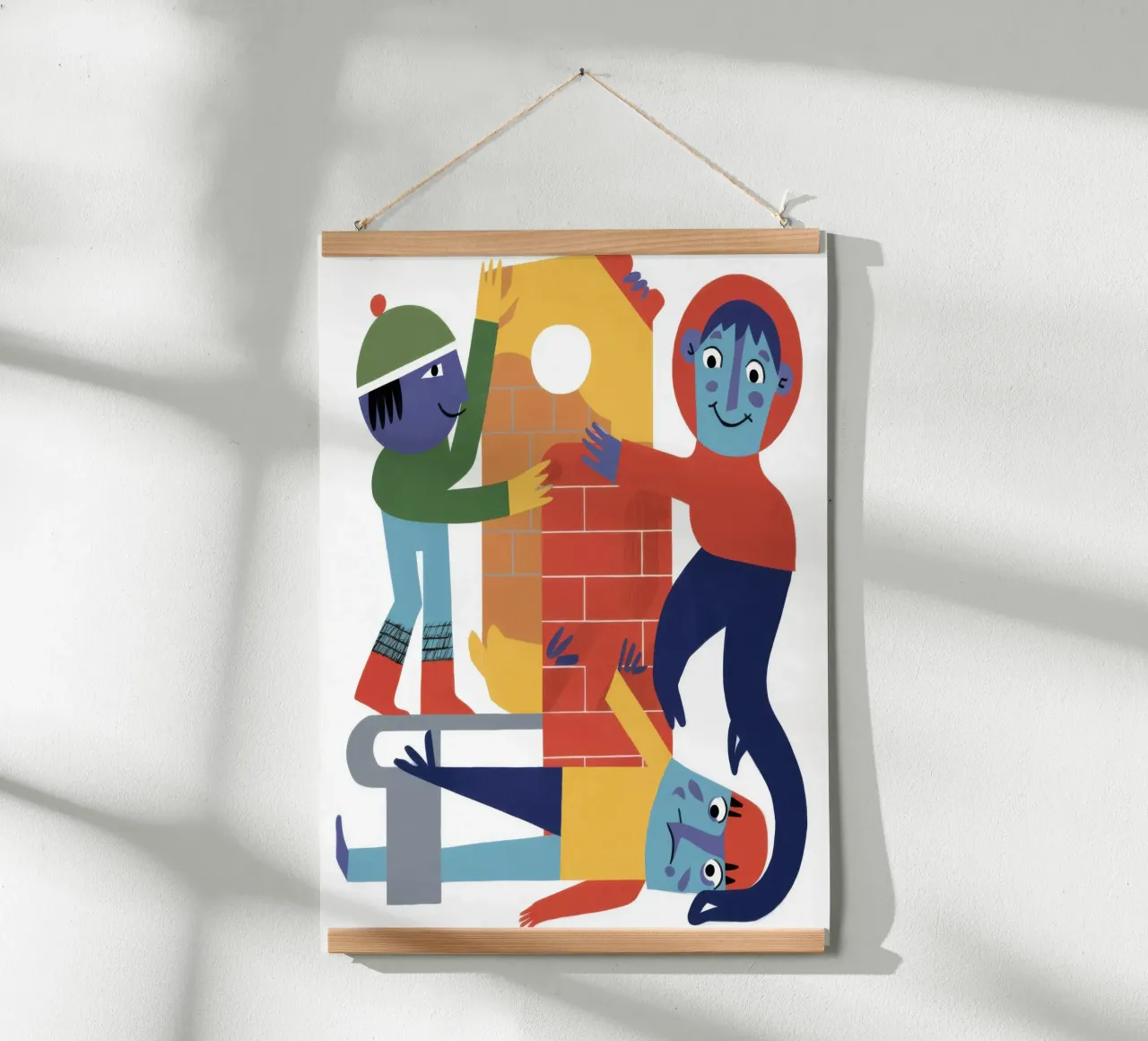 Collaborative Abstract Effort poster with aluminum frame by Autumn Season