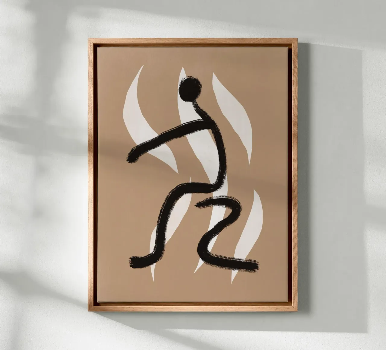 Totem 06 canvas met Baklijst van Little Dean