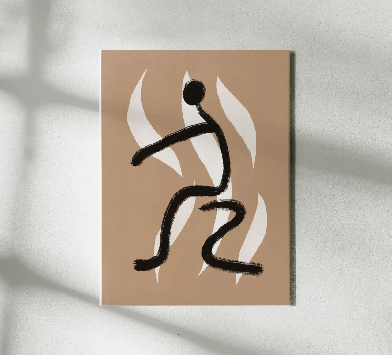 Totem 06 canvas met Baklijst van Little Dean