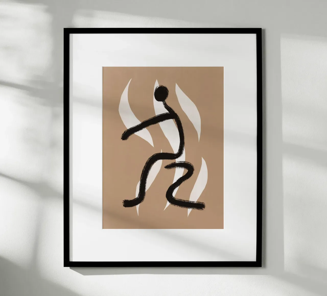 Totem 06 poster con telaio in legno da Little Dean