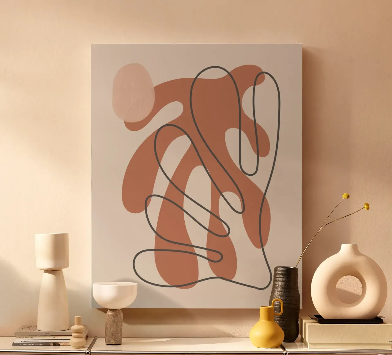 Corallo Boho tela da Little Dean