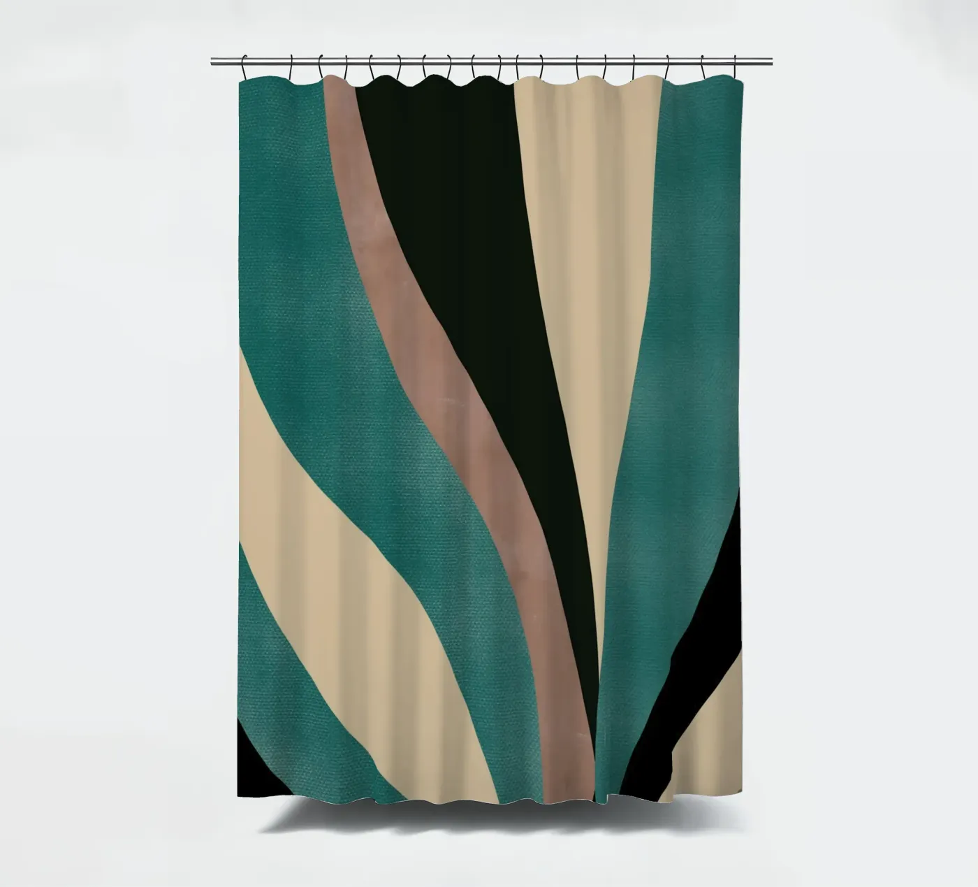 Macro leaf Duschvorhang von Little Dean