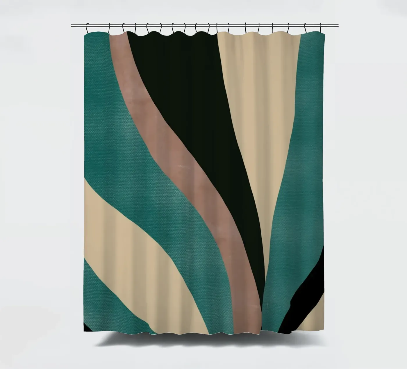 Macro leaf Duschvorhang von Little Dean