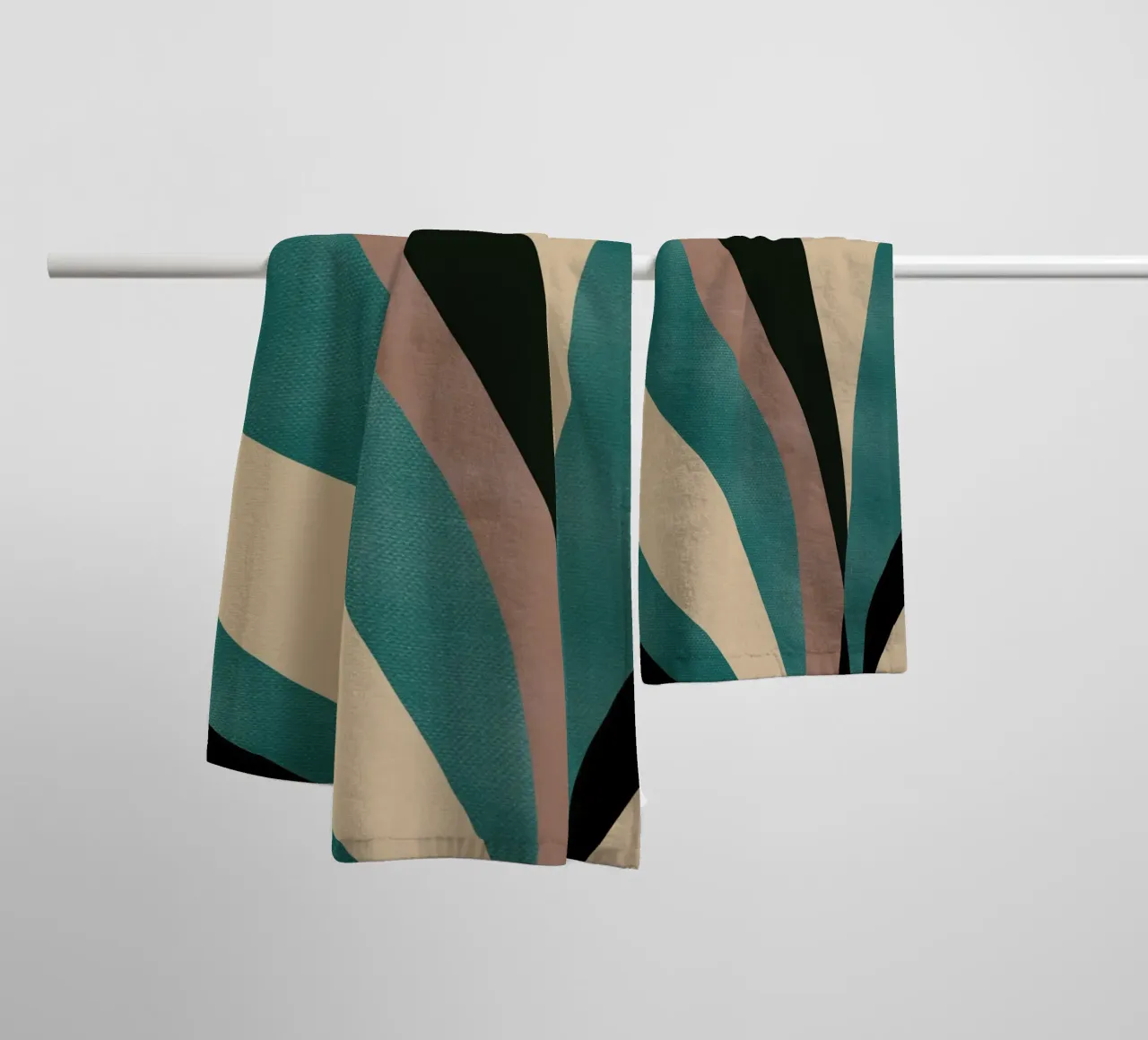 Macro blad badhanddoek van Little Dean