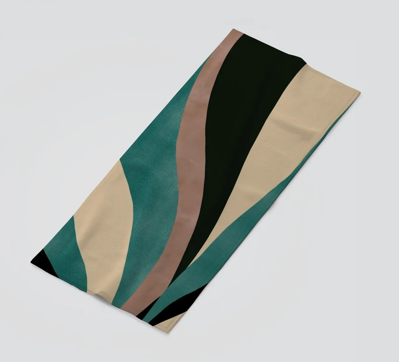 Macro leaf beach towel by Little Dean