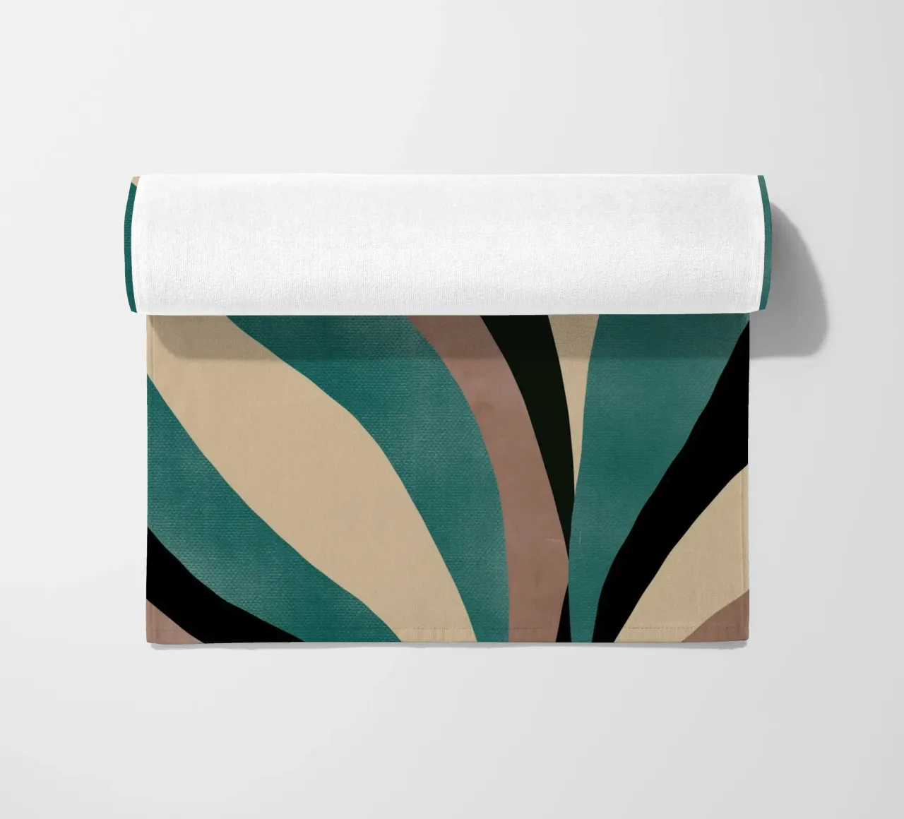 Macro leaf beach towel by Little Dean