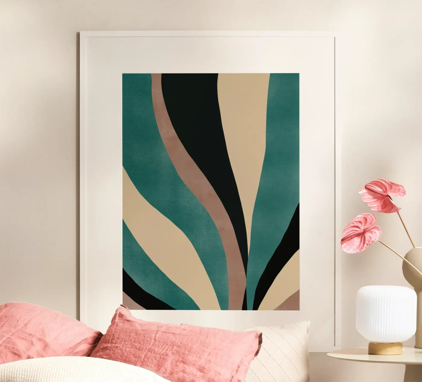 Makro-Blatt Poster von Little Dean