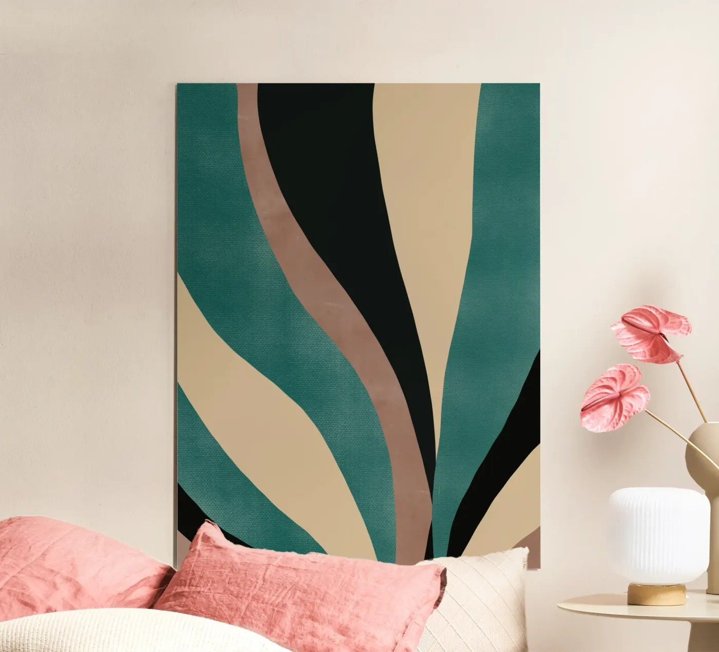 Makro-Blatt Poster von Little Dean