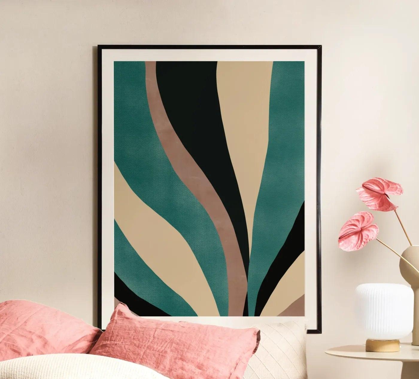 Makro-Blatt Poster von Little Dean