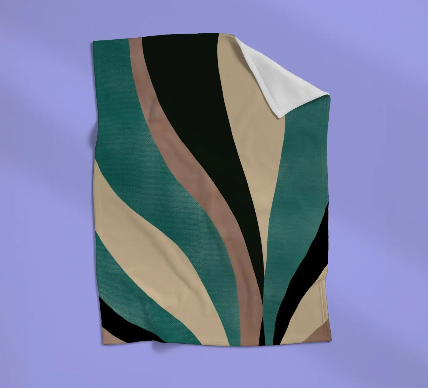 Feuille macro plaid polaire de Little Dean