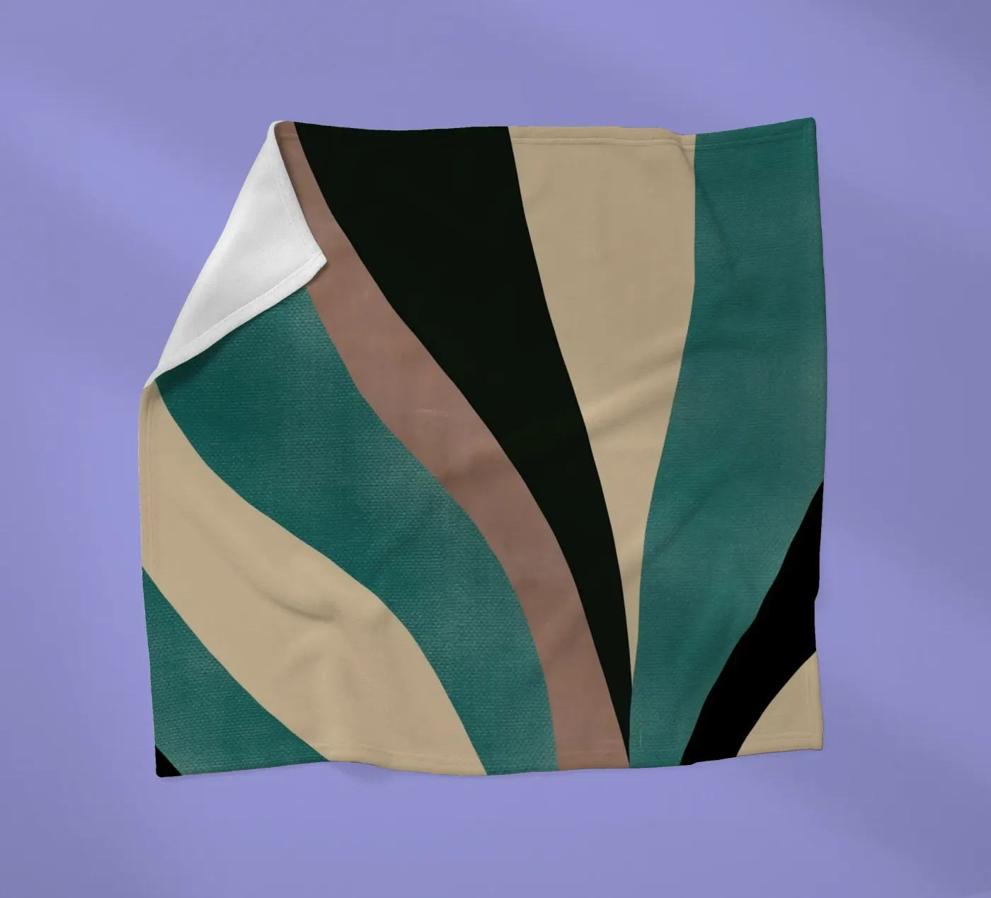 Feuille macro plaid polaire de Little Dean