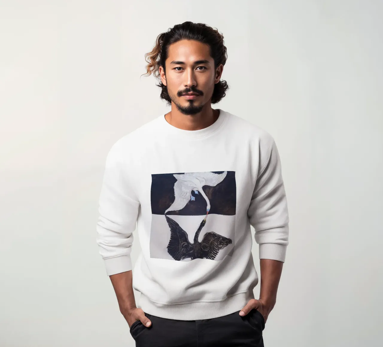 Il cigno, n. 1 di Hilma af Klint felpa da Classic Art Prints