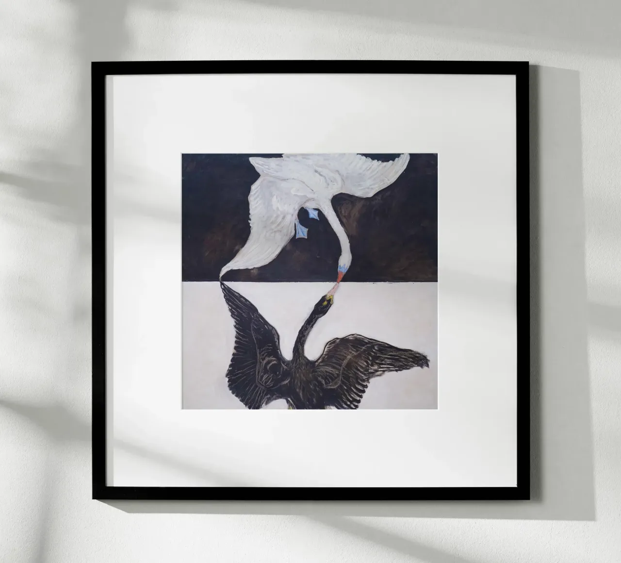 Il cigno, n. 1 di Hilma af Klint poster con telaio in alluminio da Classic Art Prints