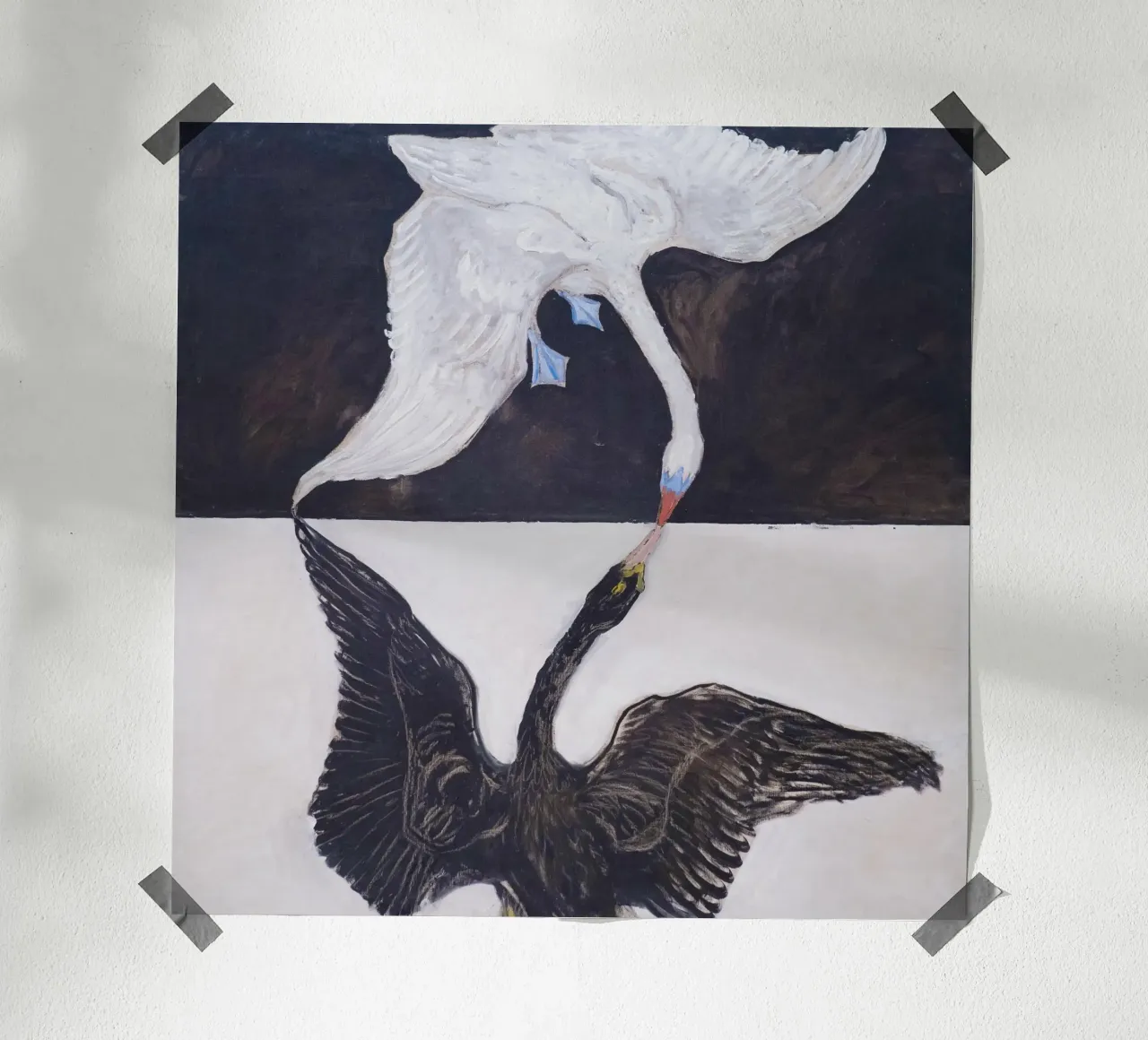 Il cigno, n. 1 di Hilma af Klint poster con telaio in alluminio da Classic Art Prints