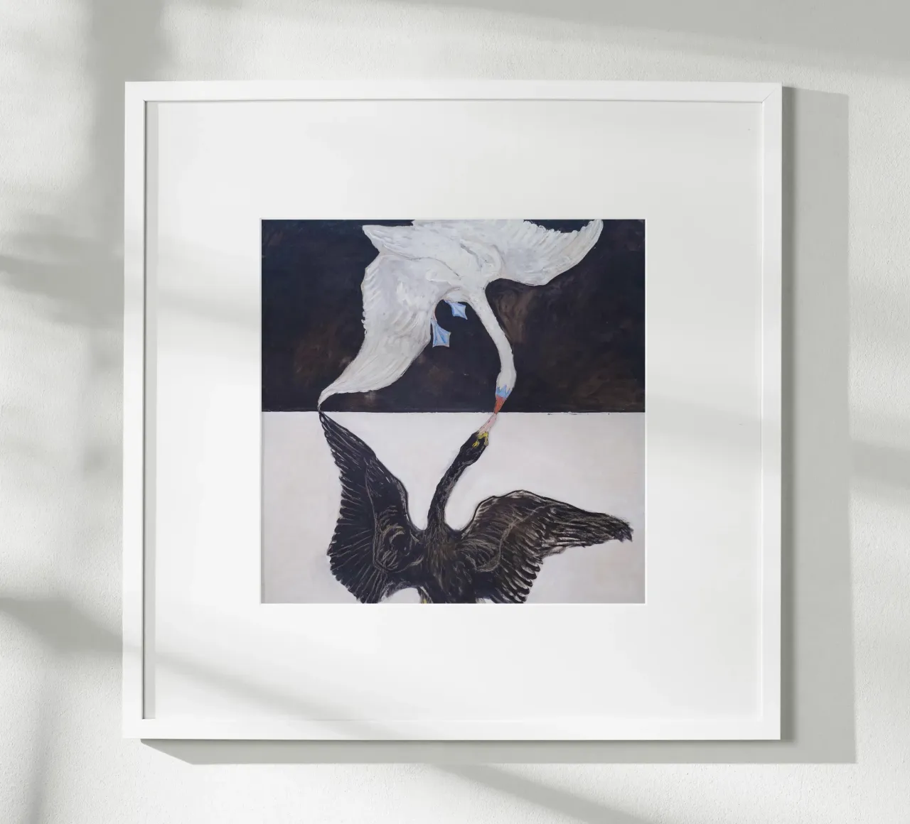 Il cigno, n. 1 di Hilma af Klint poster con telaio in alluminio da Classic Art Prints