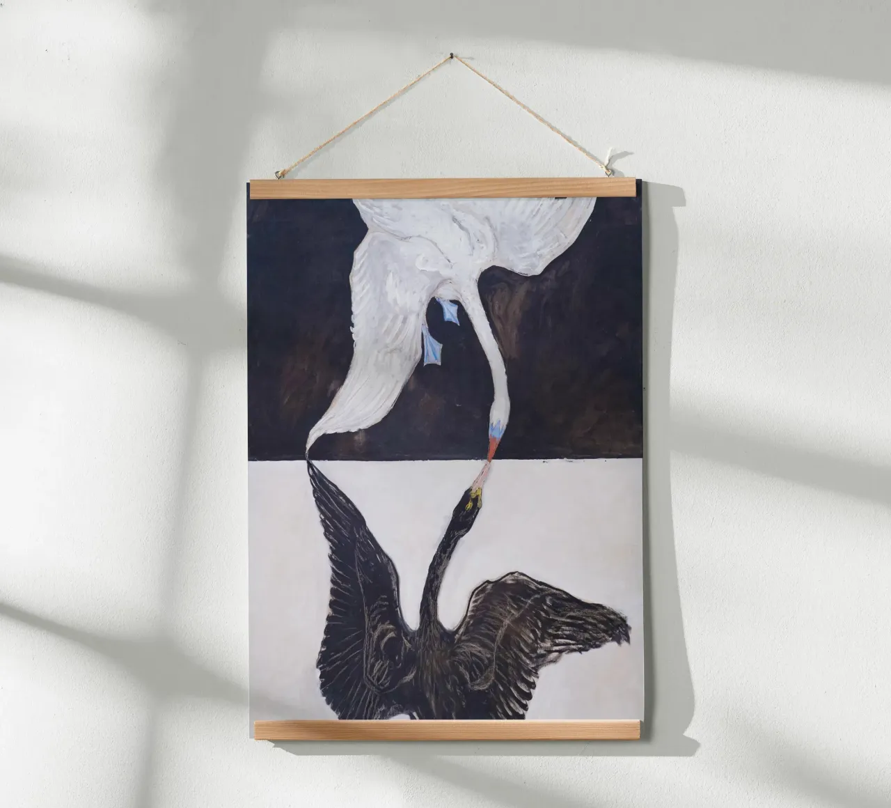 Il cigno, n. 1 di Hilma af Klint poster con telaio in alluminio da Classic Art Prints