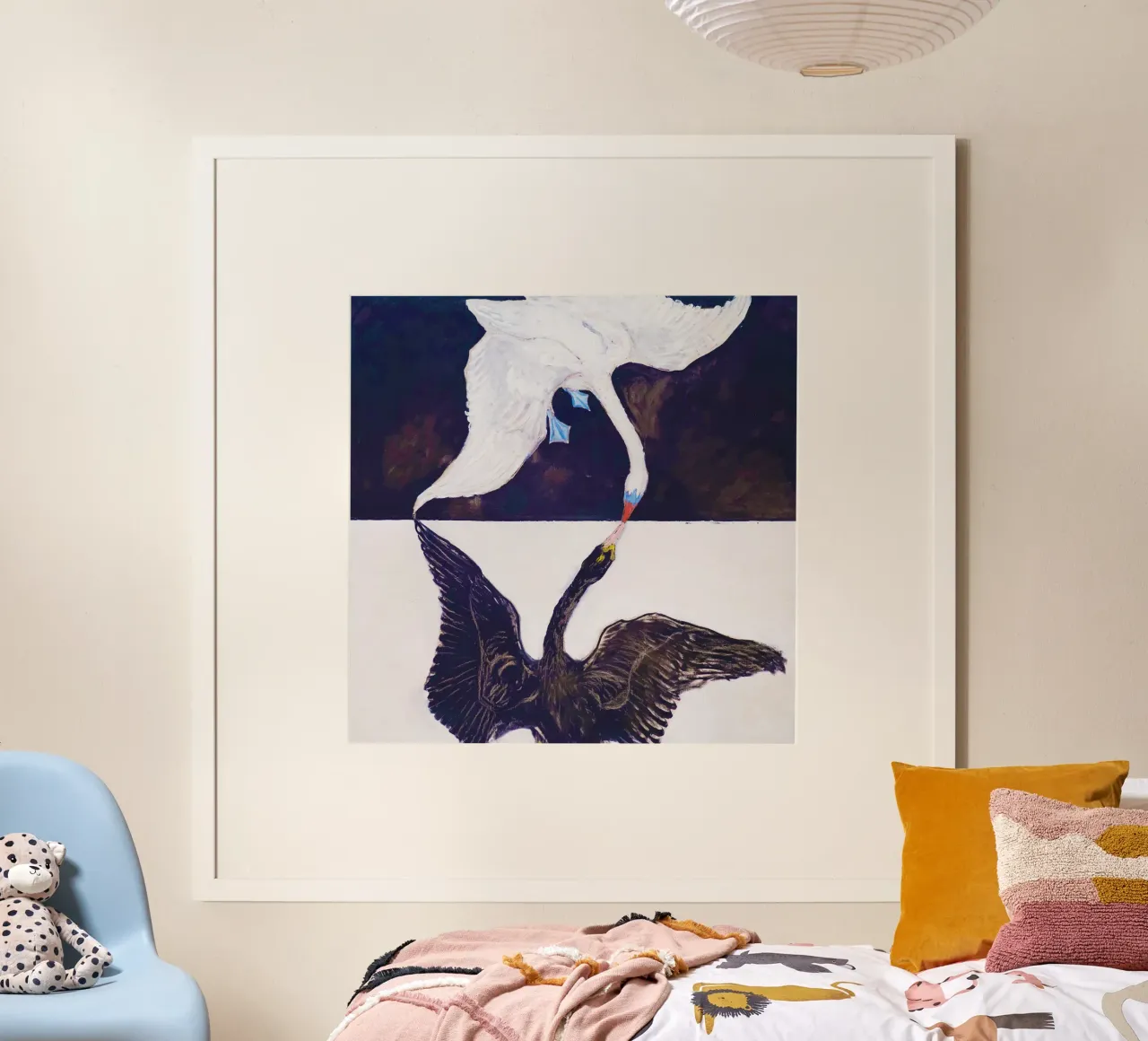 Il cigno, n. 1 (1915) di Hilma af Klint poster con telaio in alluminio da Venus Art