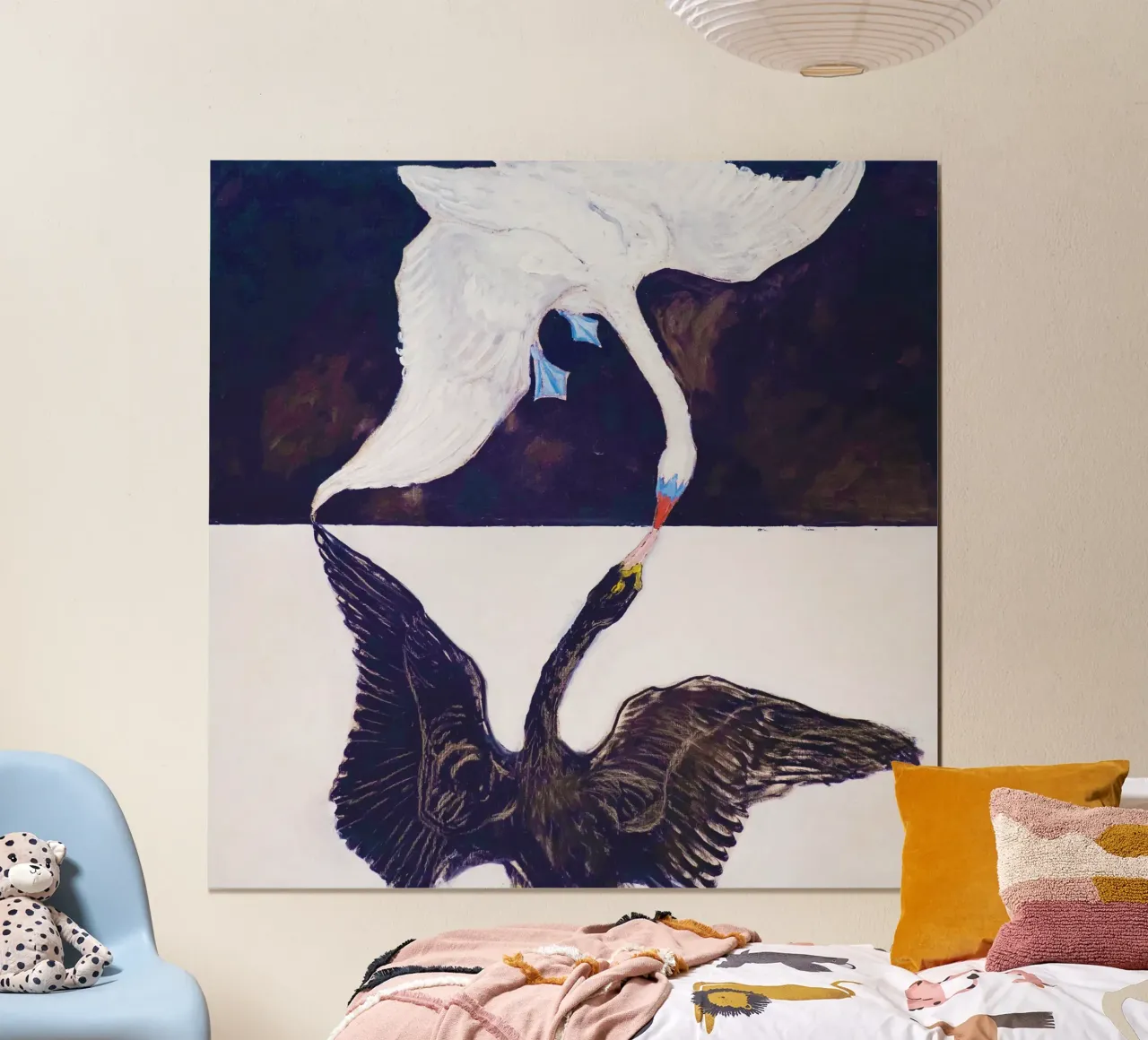 Il cigno, n. 1 (1915) di Hilma af Klint poster con telaio in alluminio da Venus Art