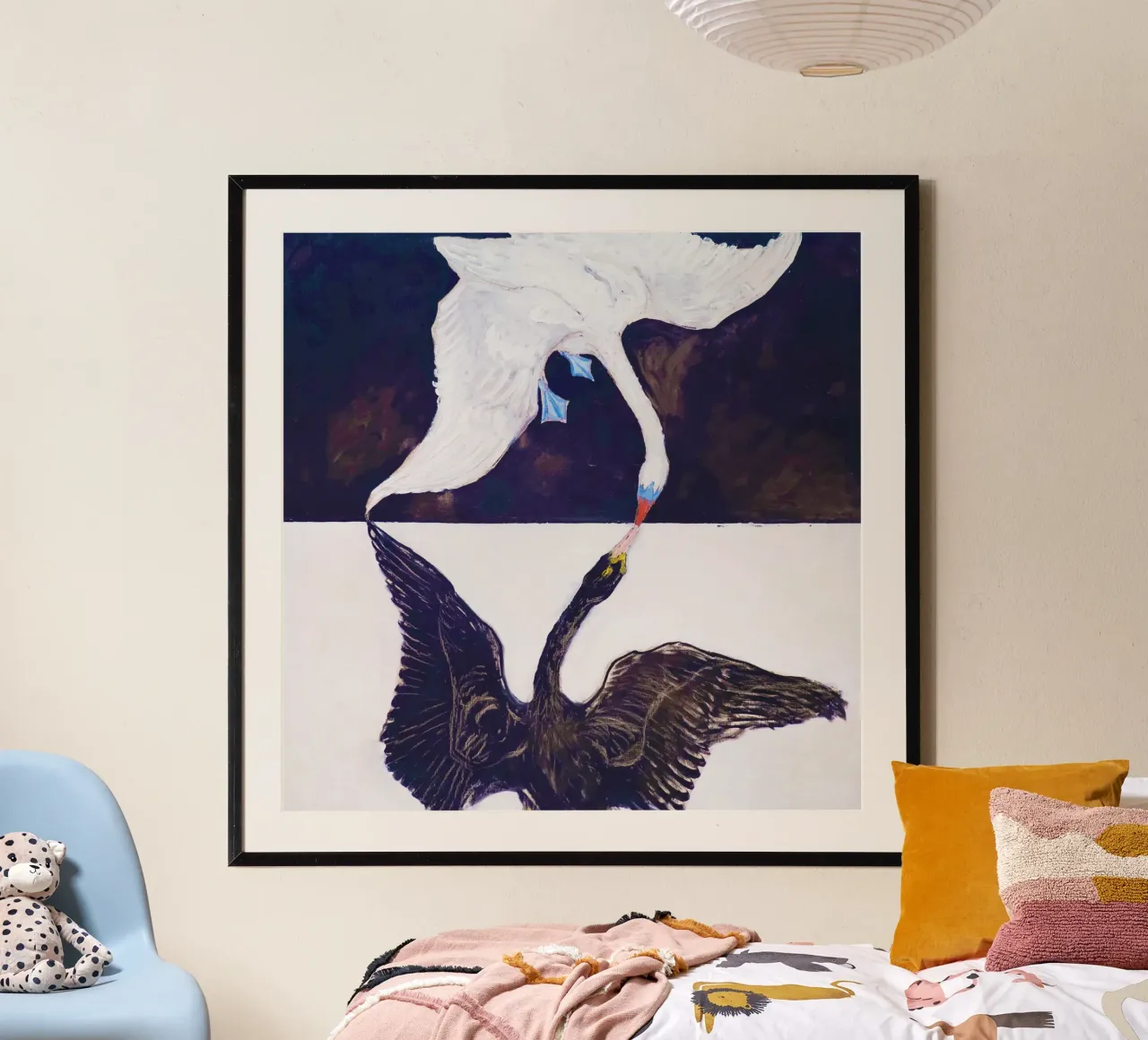 Il cigno, n. 1 (1915) di Hilma af Klint poster con telaio in alluminio da Venus Art