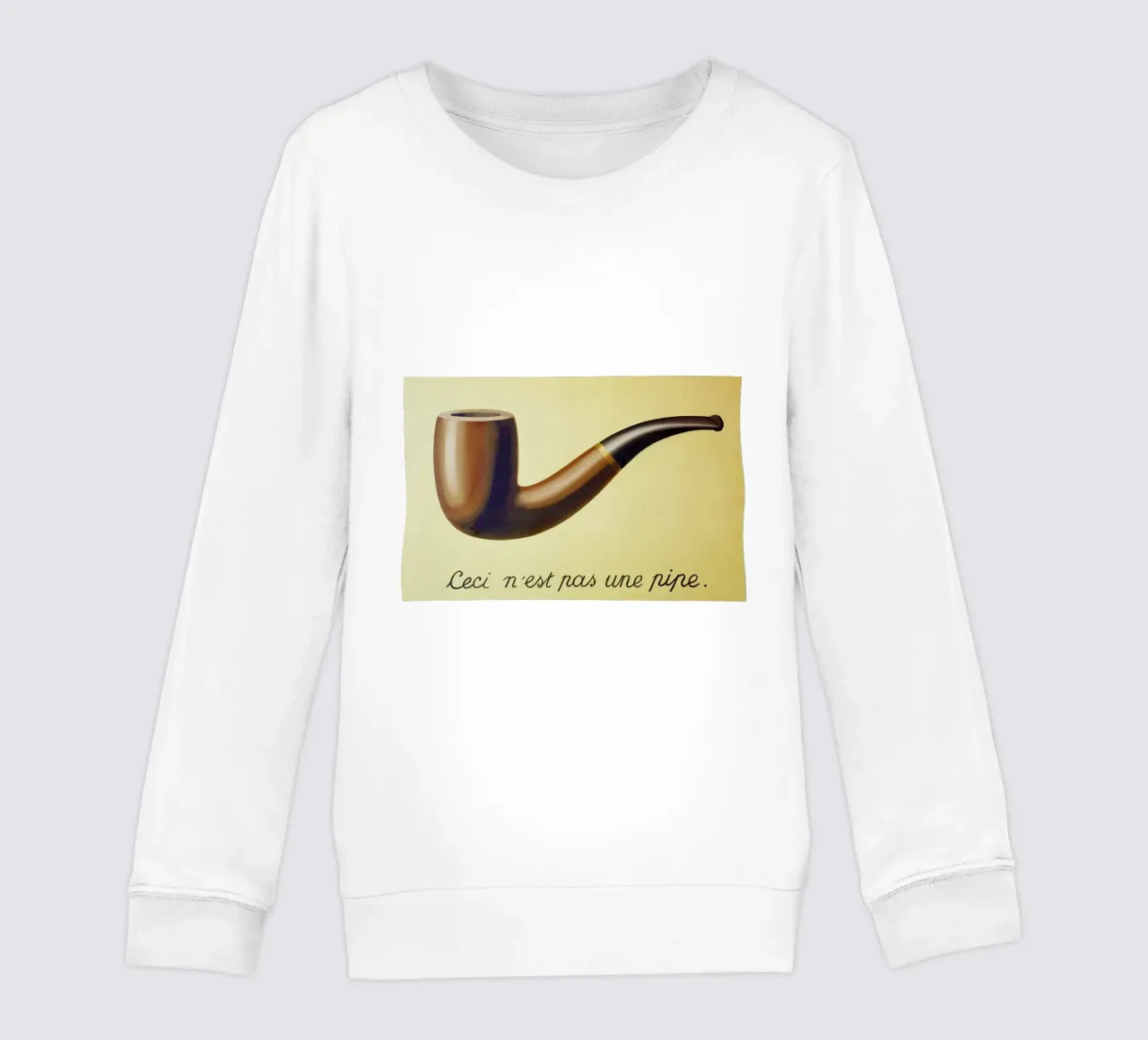 Ceci n'est pas une pipe di René Magritte felpa bambino da Classic Art Prints