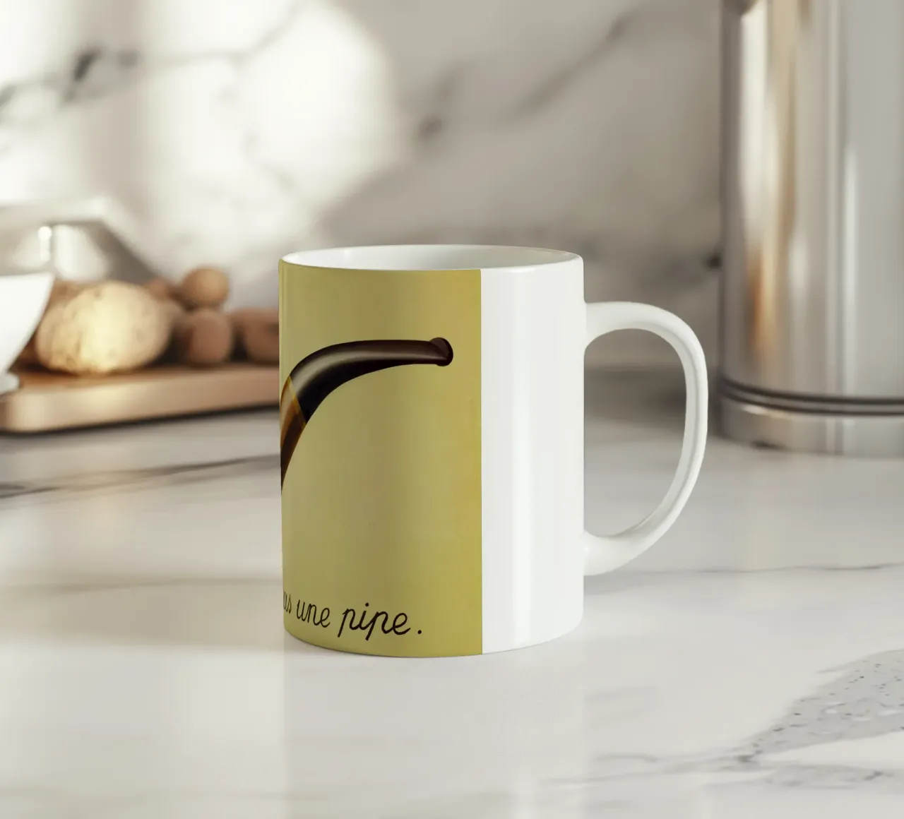 Ceci n'est pas une pipe di René Magritte tazza in ceramica da Classic Art Prints