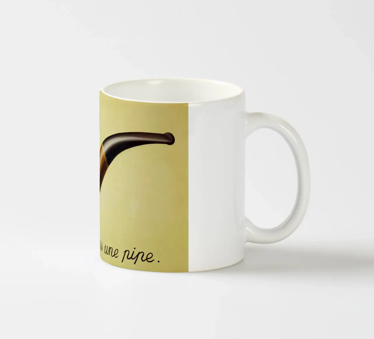 Ceci n'est pas une pipe di René Magritte tazza in ceramica da Classic Art Prints