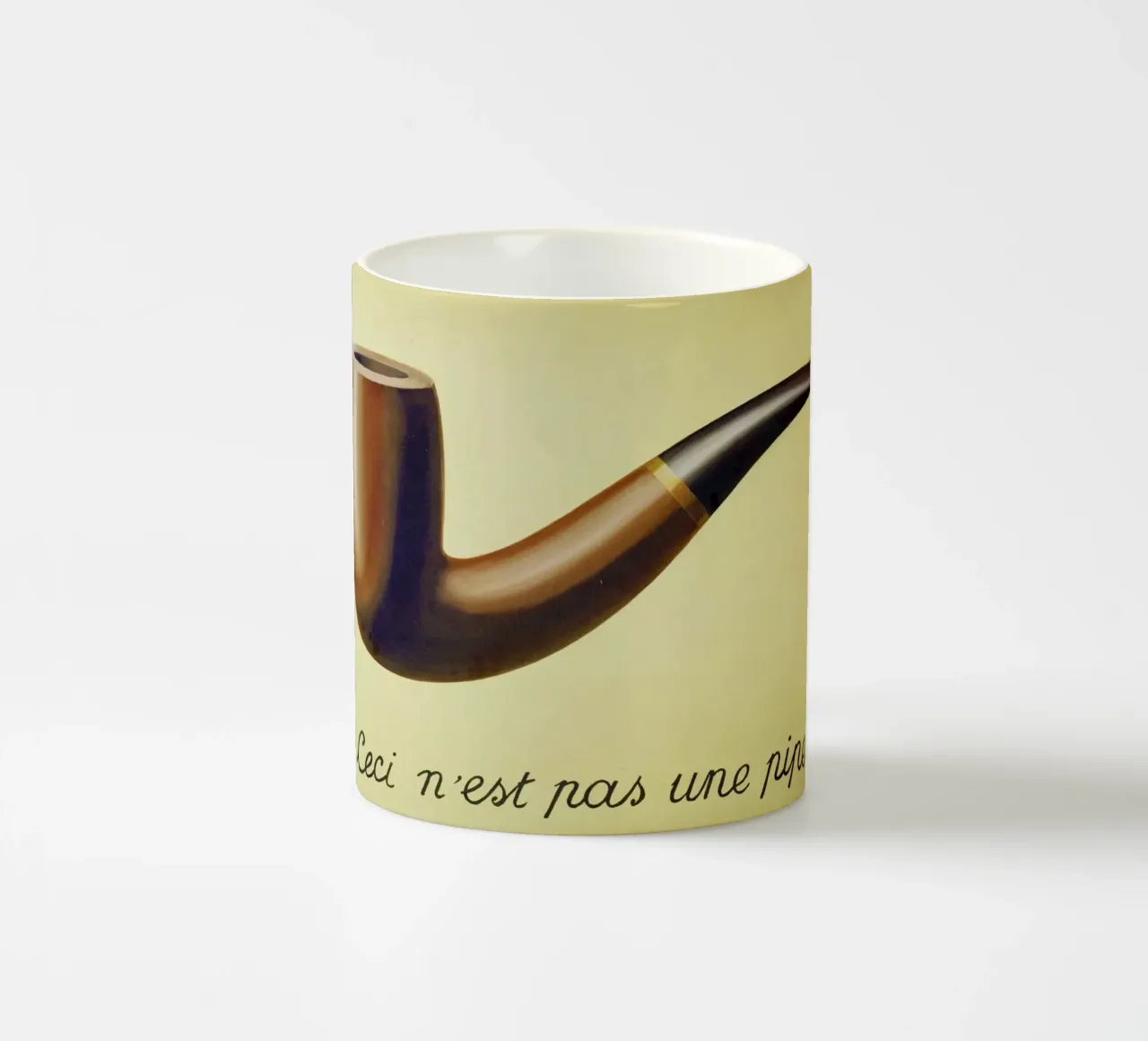 Ceci n'est pas une pipe di René Magritte tazza in ceramica da Classic Art Prints