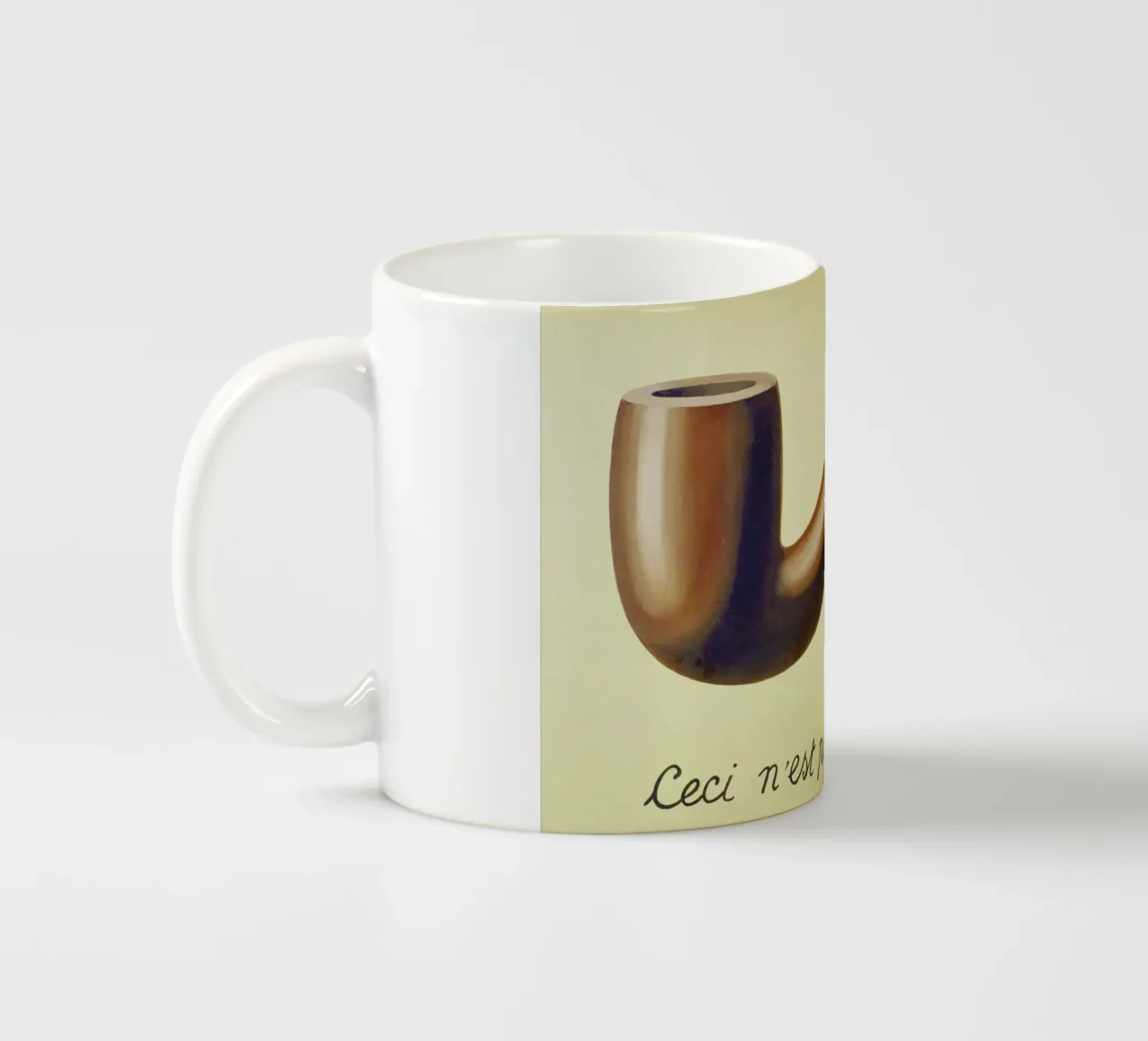 Ceci n'est pas une pipe di René Magritte tazza in ceramica da Classic Art Prints