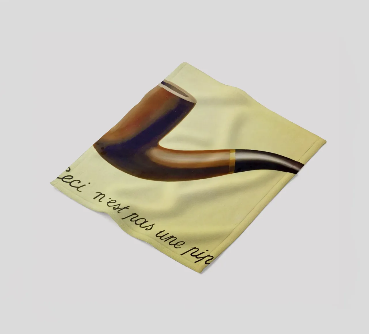 Ceci n'est pas une pipe di René Magritte coperta in pile da Classic Art Prints