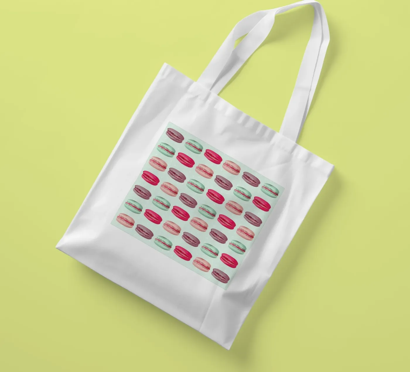 Macarons jute draagtas van youdesignme