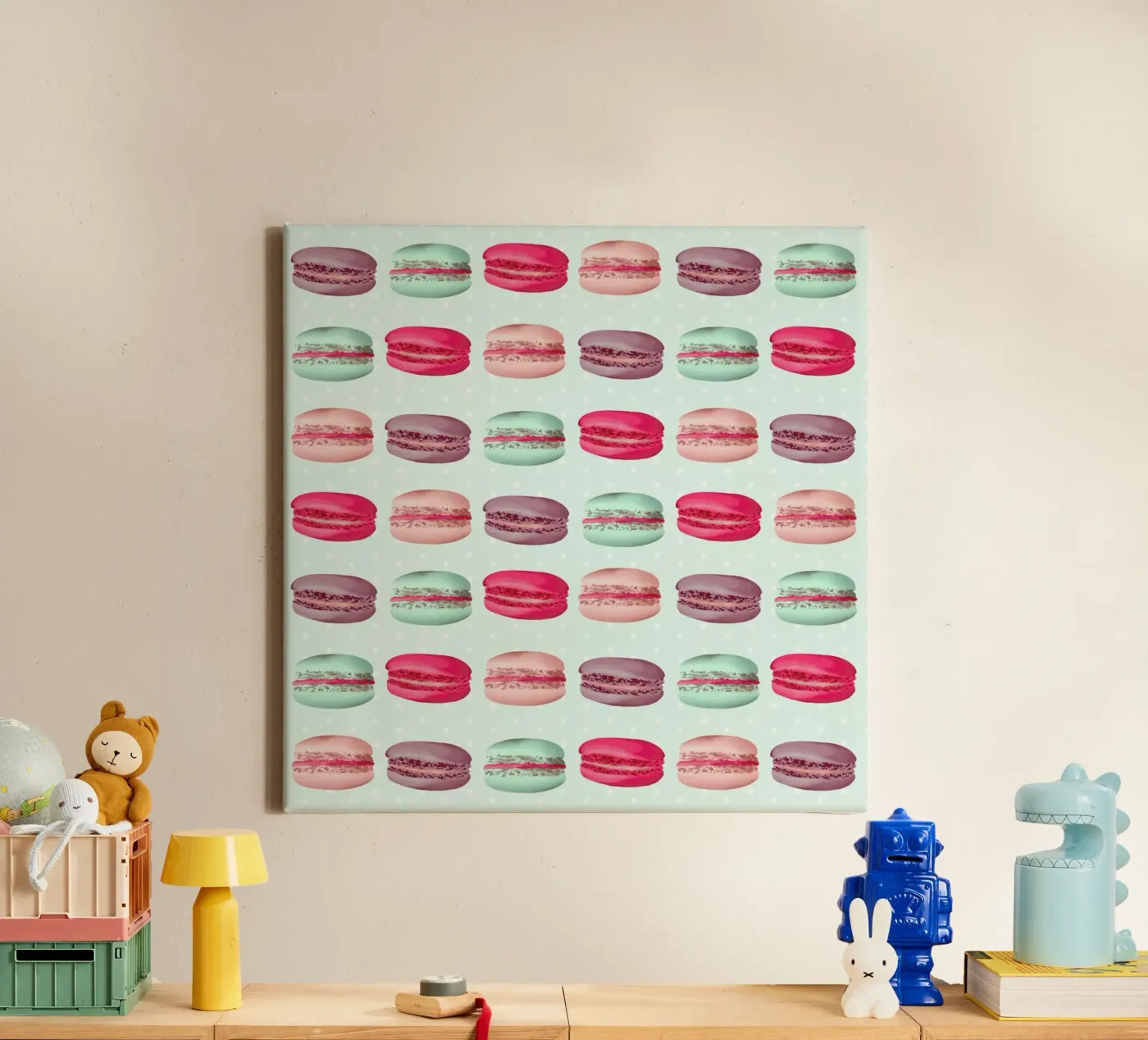 Macarons canvas van youdesignme