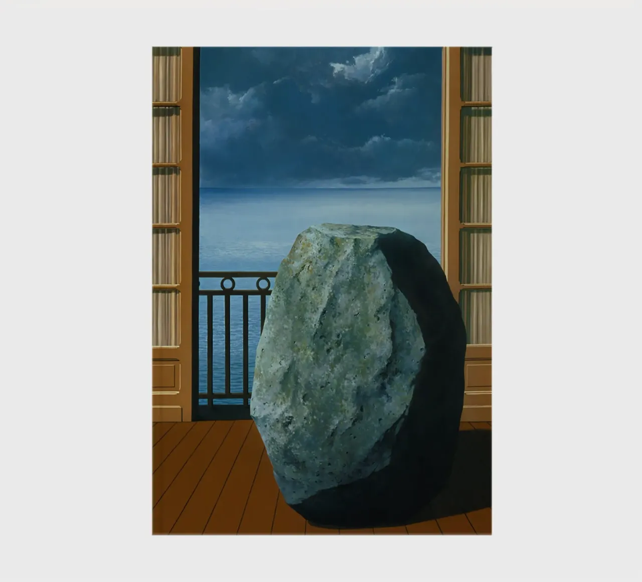 Le monde invisible (The Invisible World) by René Magritte notebook by Classic Art Prints