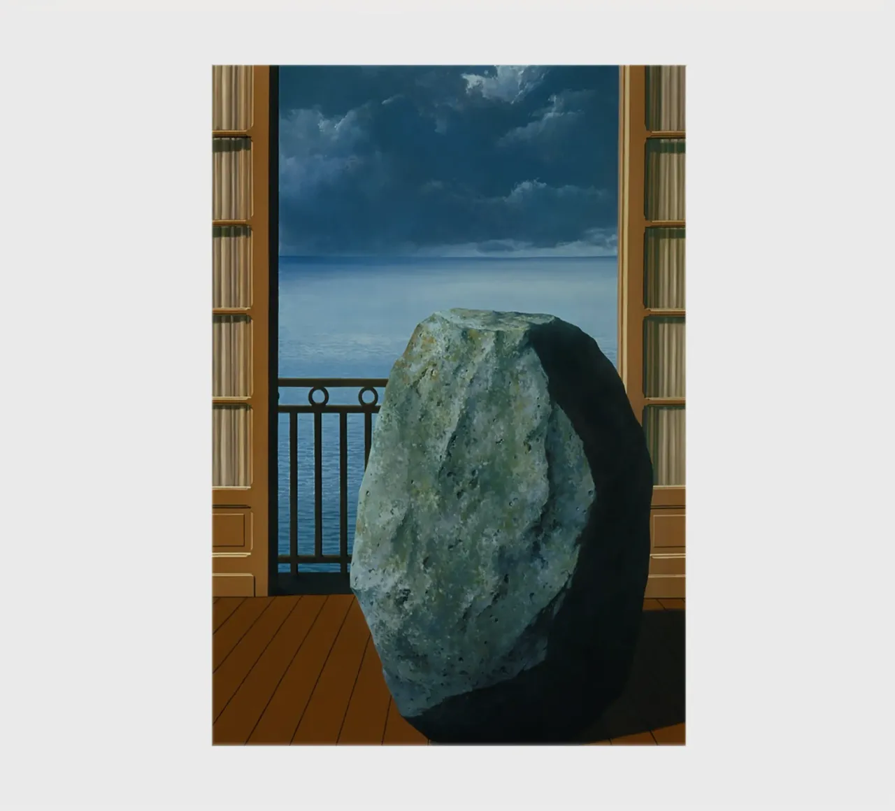 Le monde invisible (The Invisible World) by René Magritte notebook by Classic Art Prints