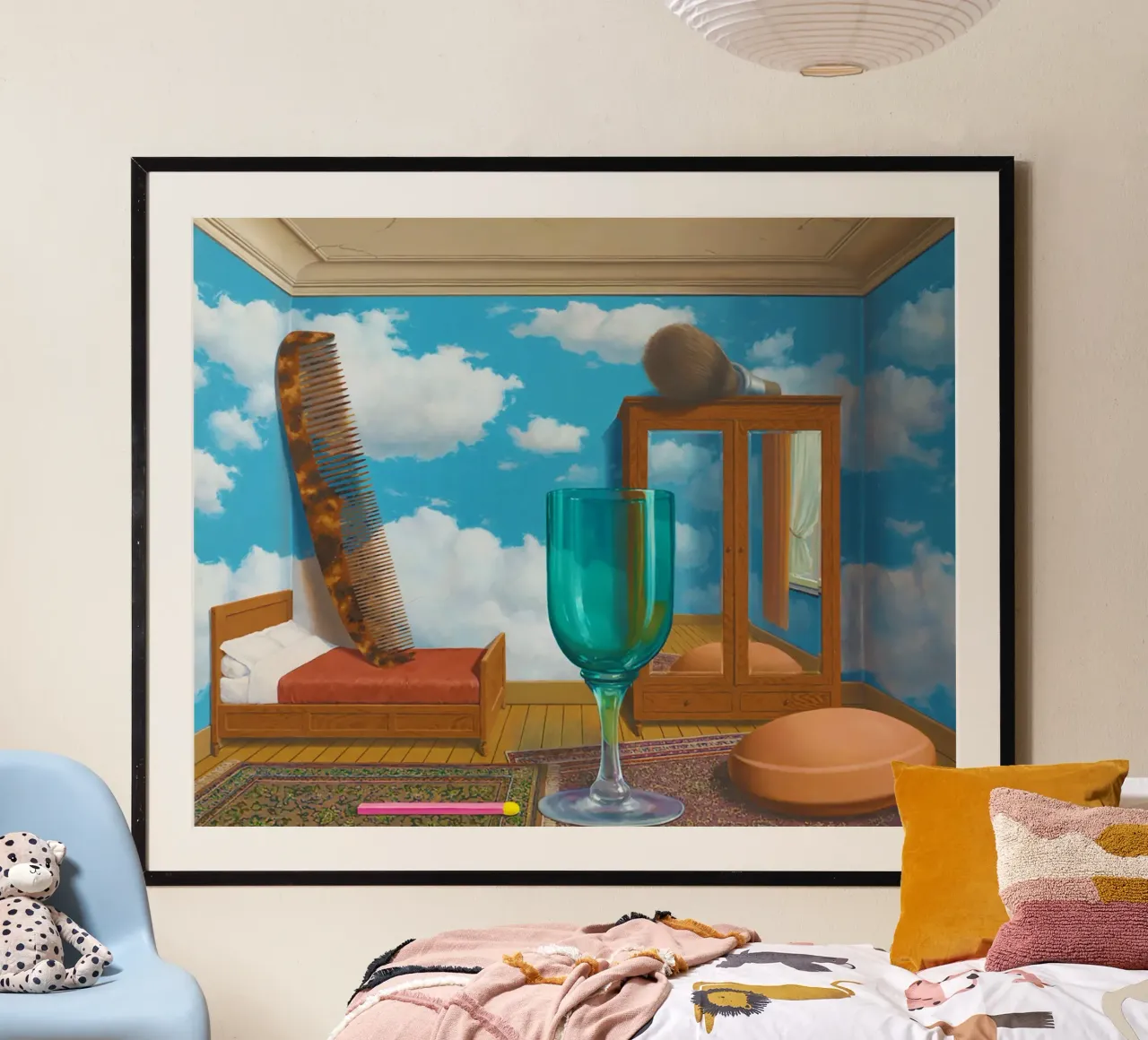 Personal Values by René Magritte poster by Classic Art Prints