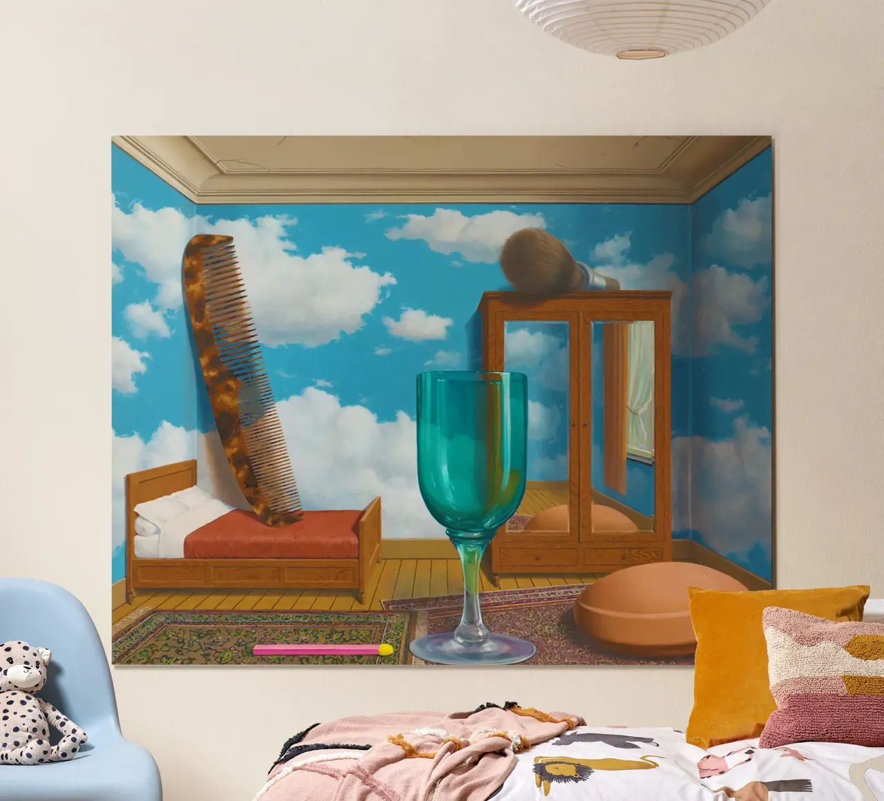 Personal Values by René Magritte poster by Classic Art Prints