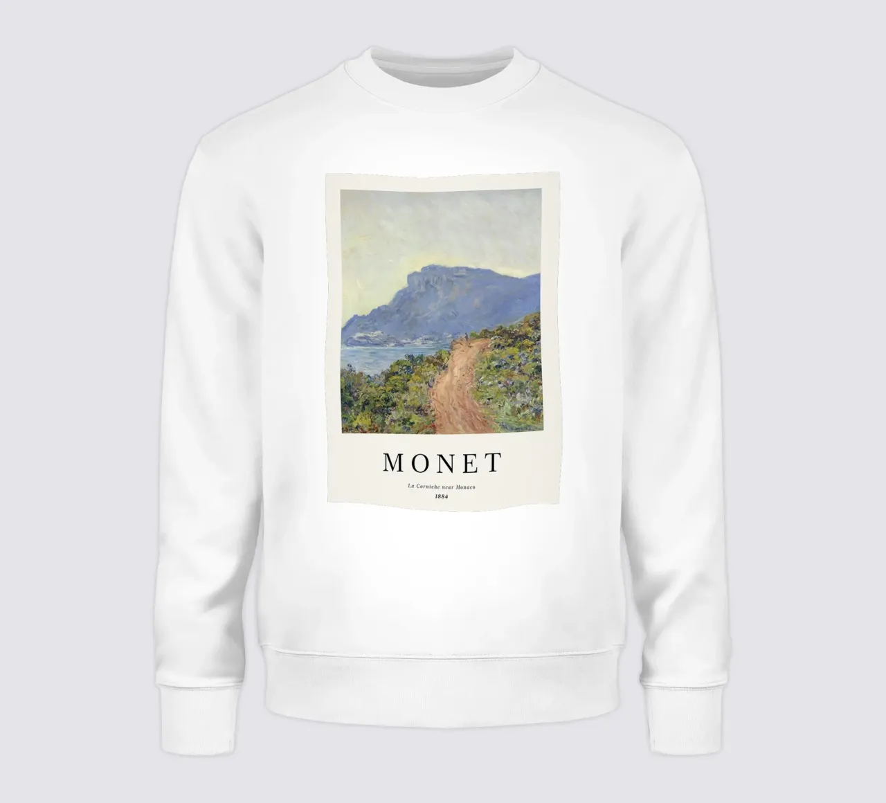 a path carved into the edge af a cliff sweatshirt by SMG Store