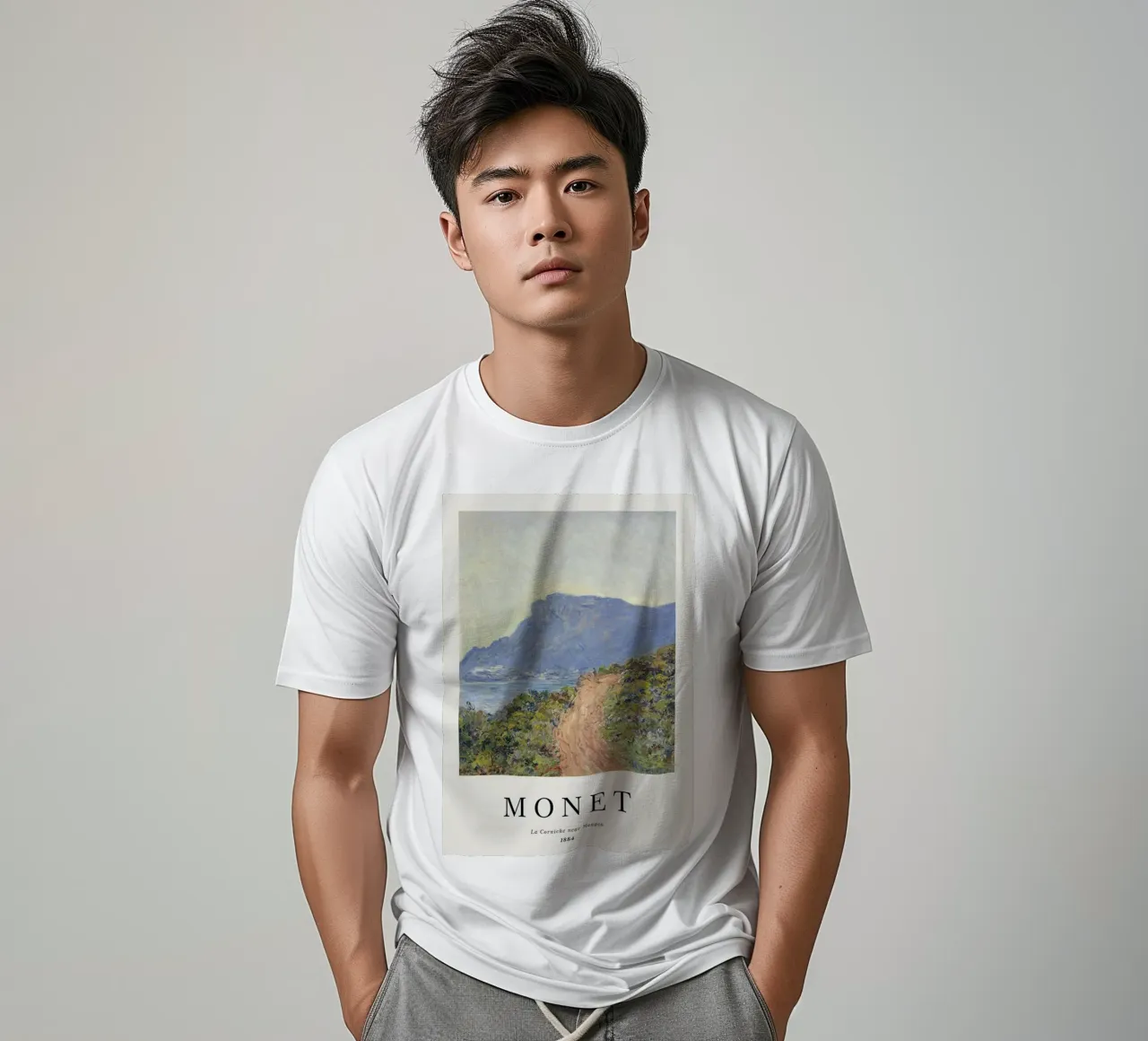 a path carved into the edge af a cliff t-shirt by SMG Store