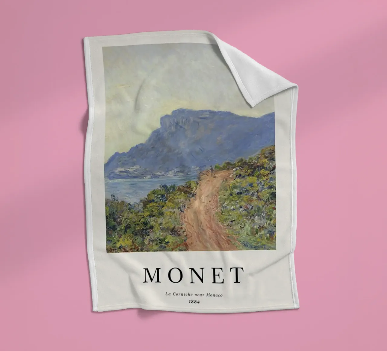 a path carved into the edge af a cliff fleece blanket by SMG Store