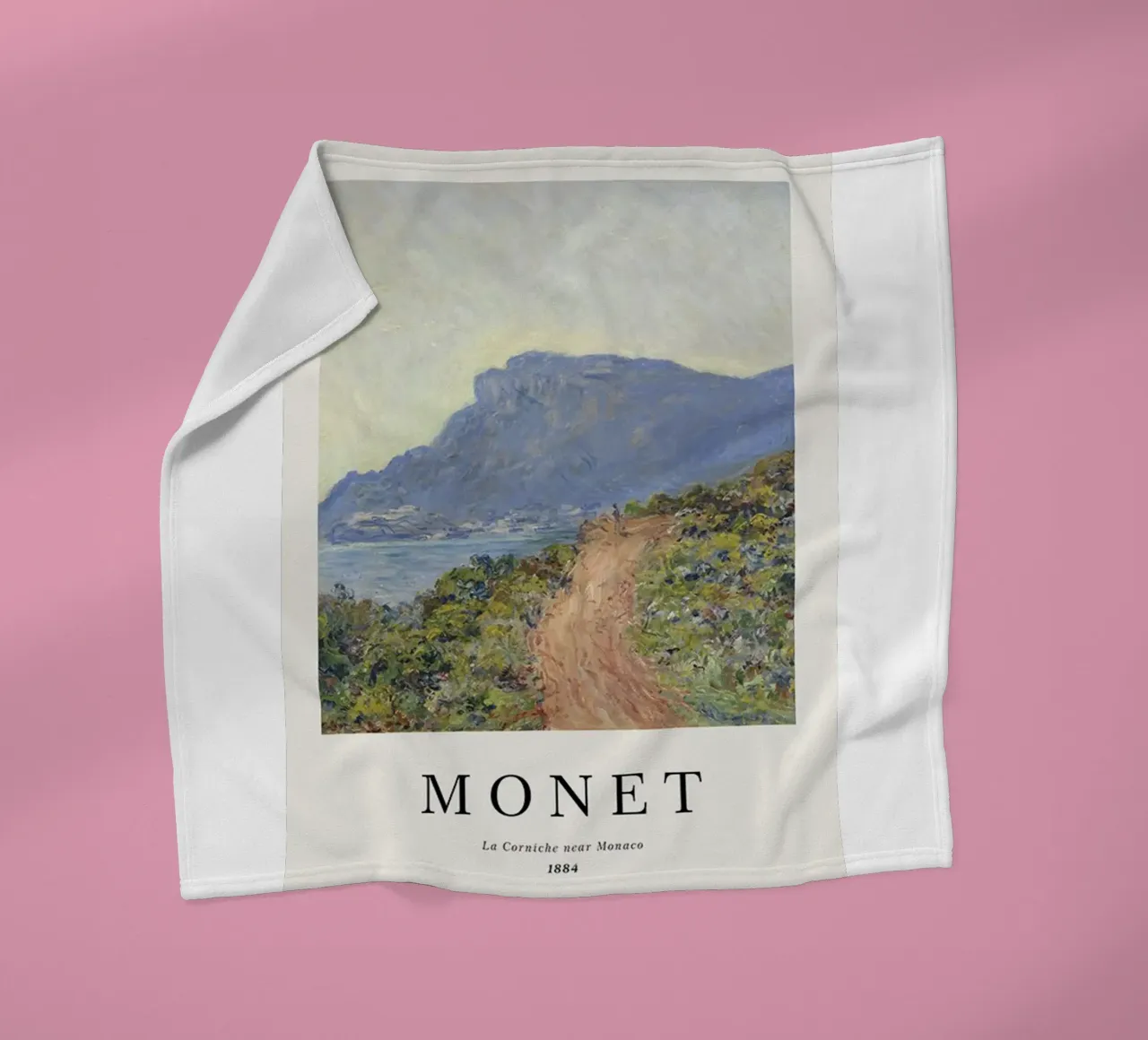 a path carved into the edge af a cliff fleece blanket by SMG Store