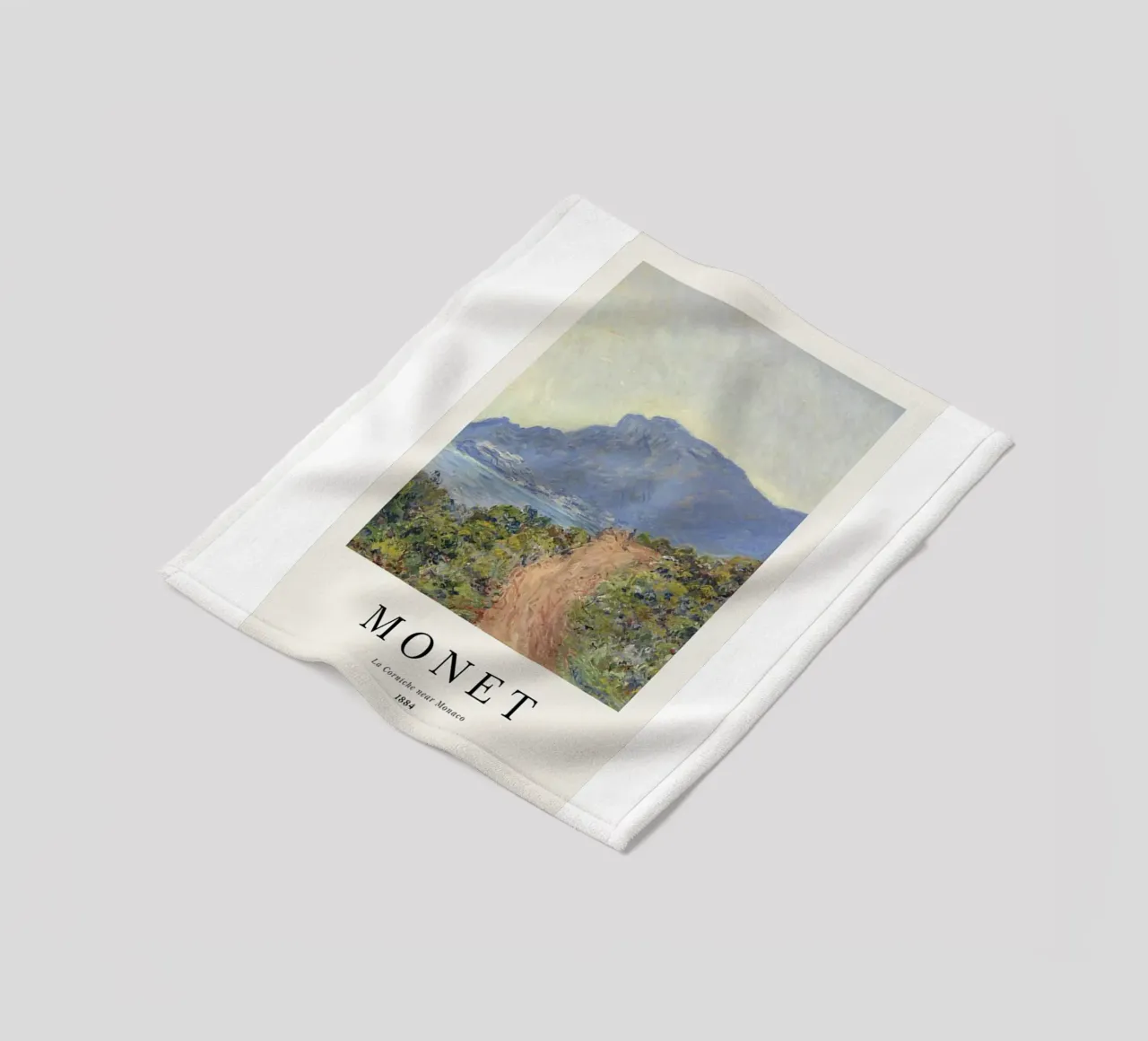 a path carved into the edge af a cliff fleece blanket by SMG Store