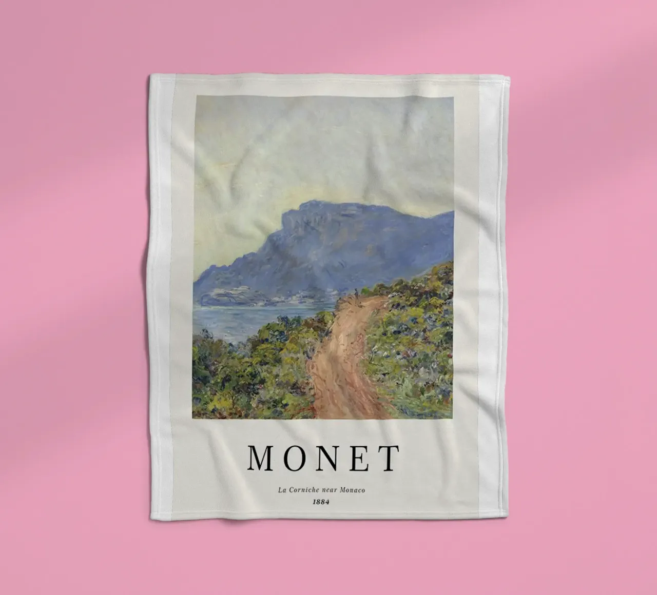 a path carved into the edge af a cliff fleece blanket by SMG Store