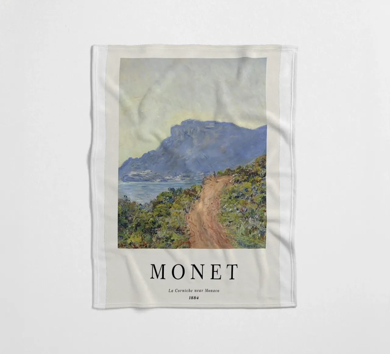 a path carved into the edge af a cliff fleece blanket by SMG Store