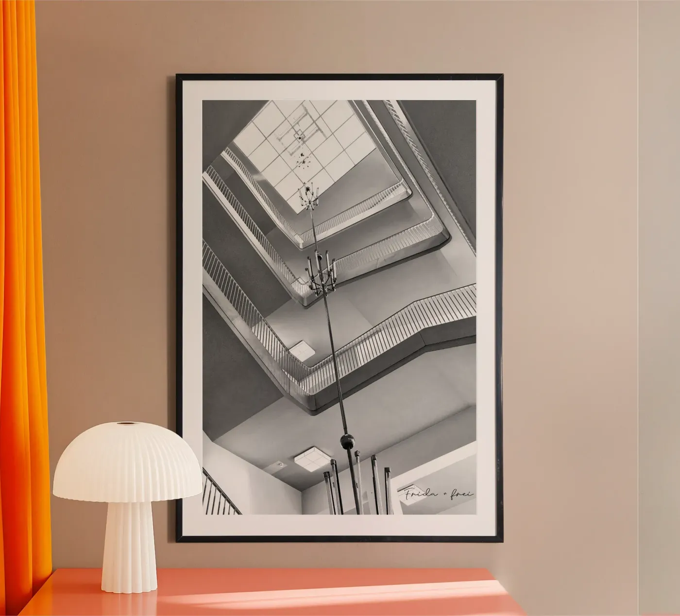 Treppenhaus poster van Frida + frei