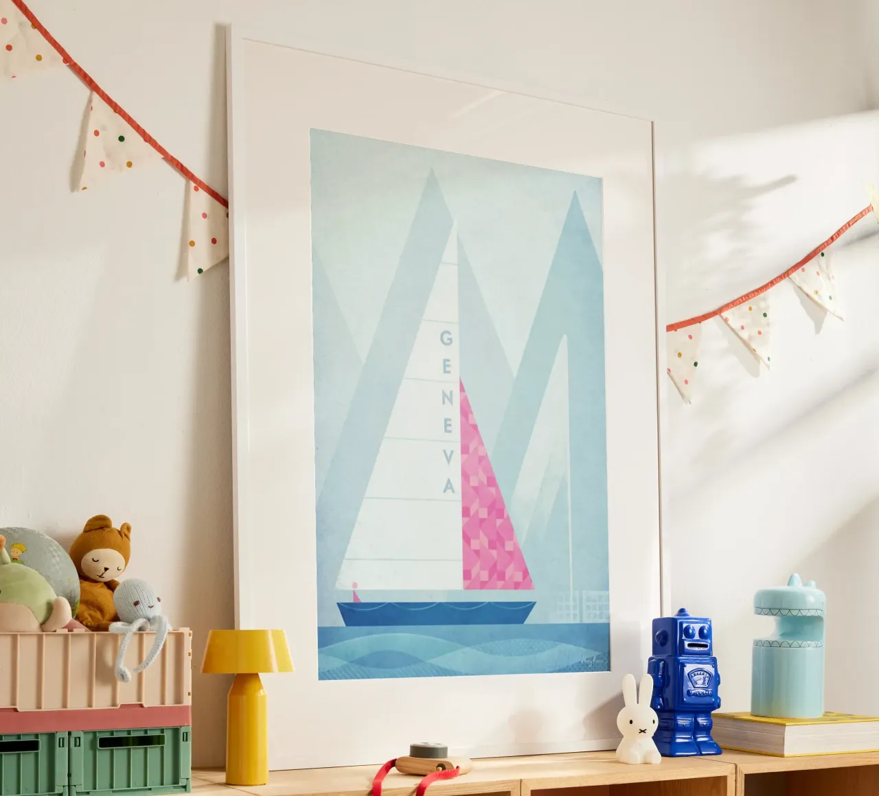 voilier architecture loisirs poster avec cadre en plastique de unyil shope