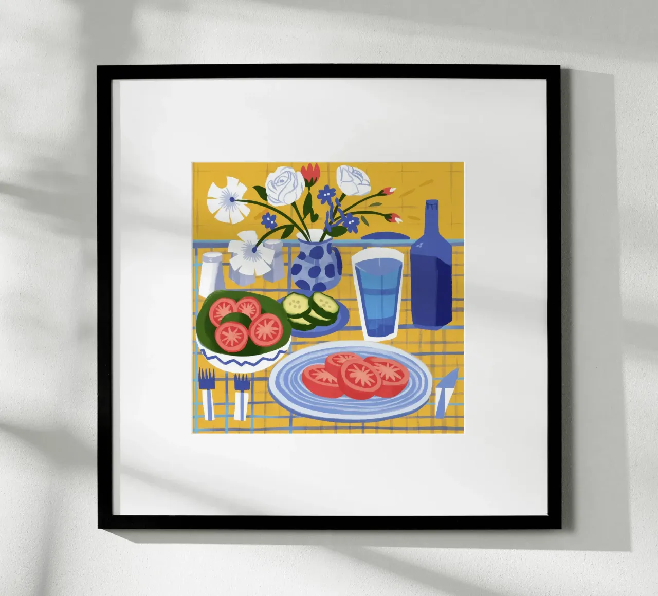 Bodegón de tostadas de tomate poster de Bruce Juice