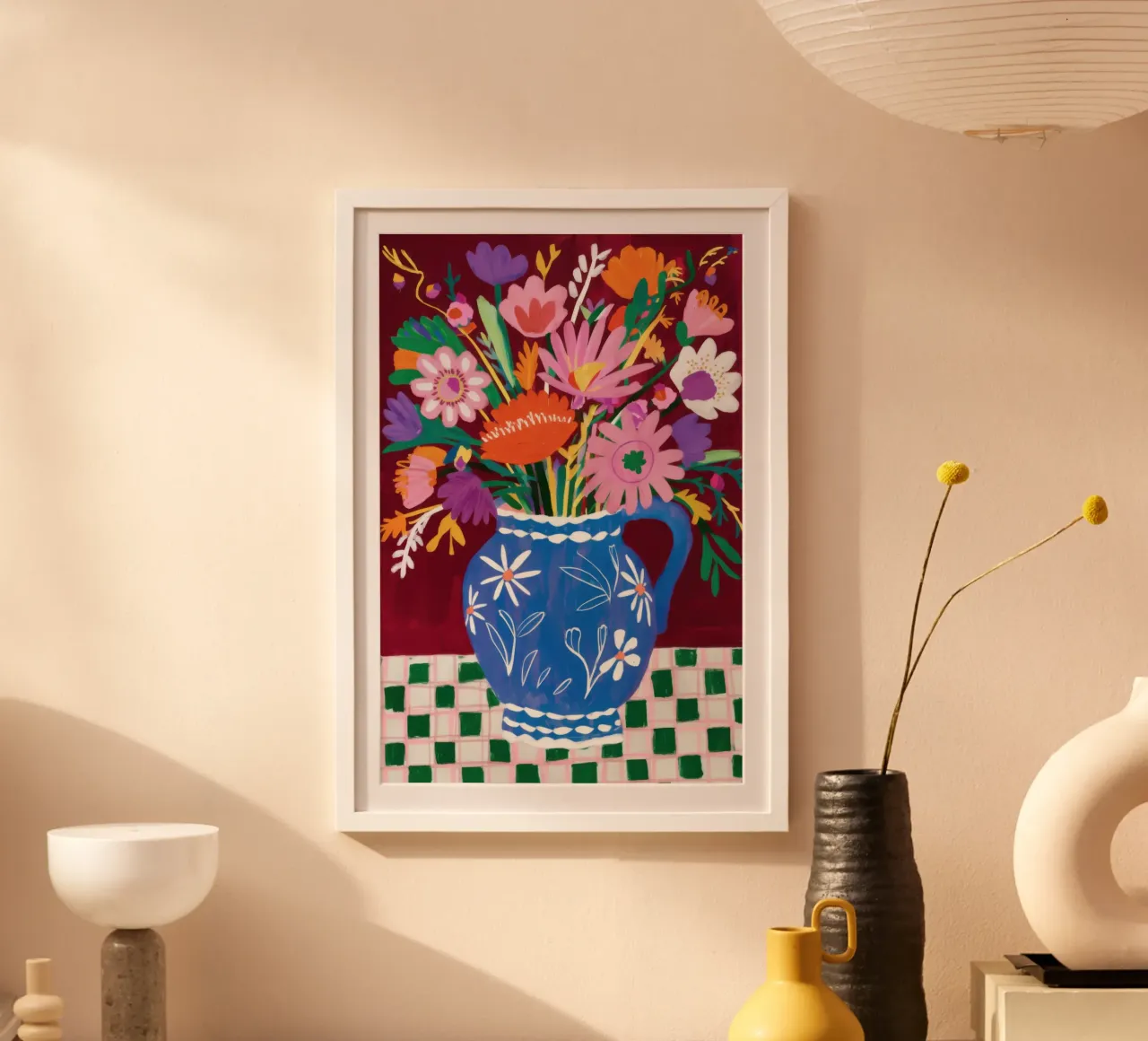 Vaso cobalto espressivo poster da Bruce Juice