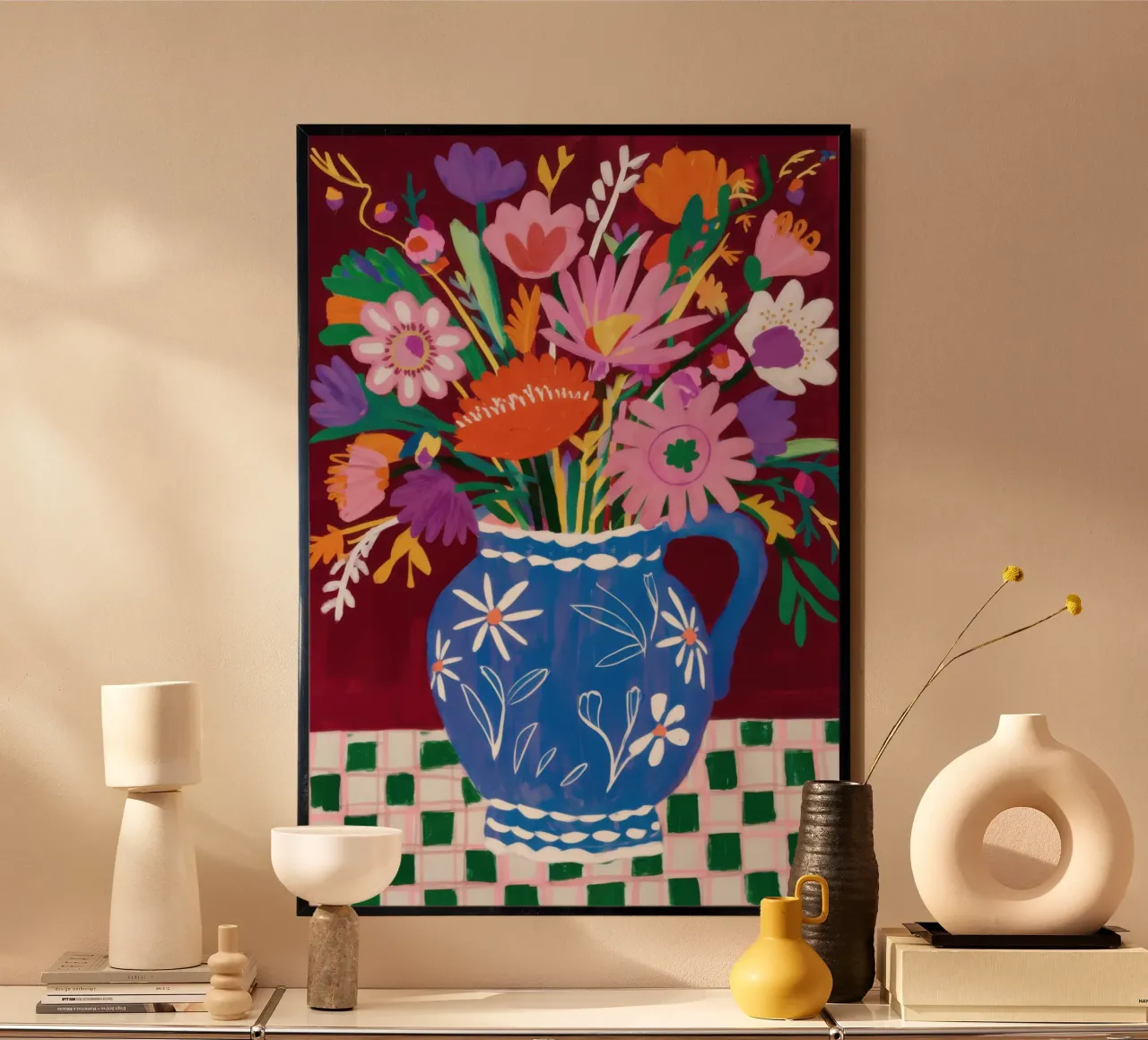 Vaso cobalto espressivo poster da Bruce Juice