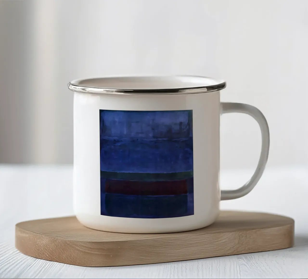 MARK ROTHKO Blu, verde e marrone tazza in smalto da Fredrick Miller